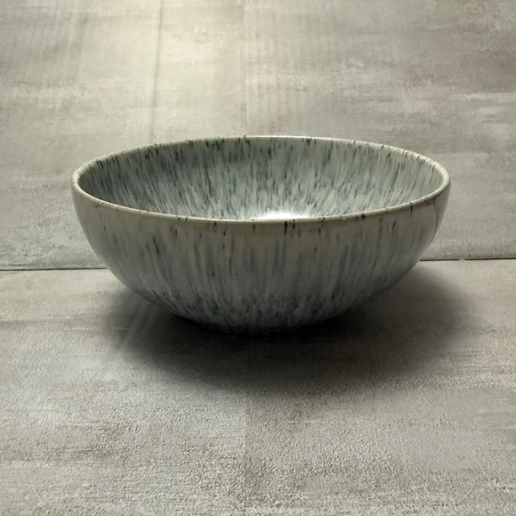 Denby Halo Speckle Coupe‎ Cereal Bowl Blue Grey, Made in England 6.5" - Picture 3 of 7